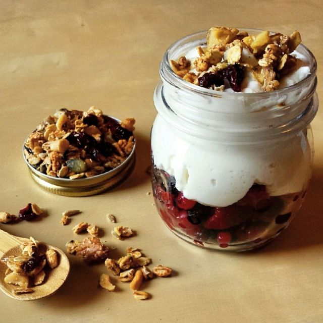 healthy orange ginger granola