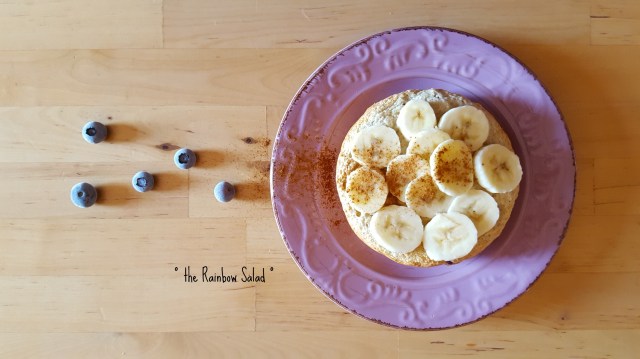 pancake fit banana e mirtilli - banana blueberry fit pancake