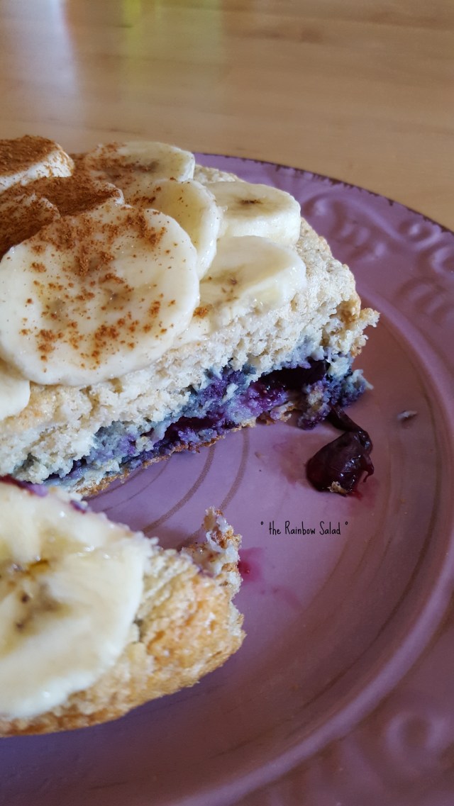 pancake fit banana e mirtilli - banana blueberry fit pancake