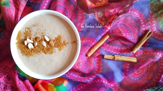 vegan vanilla chai smoothie bowl